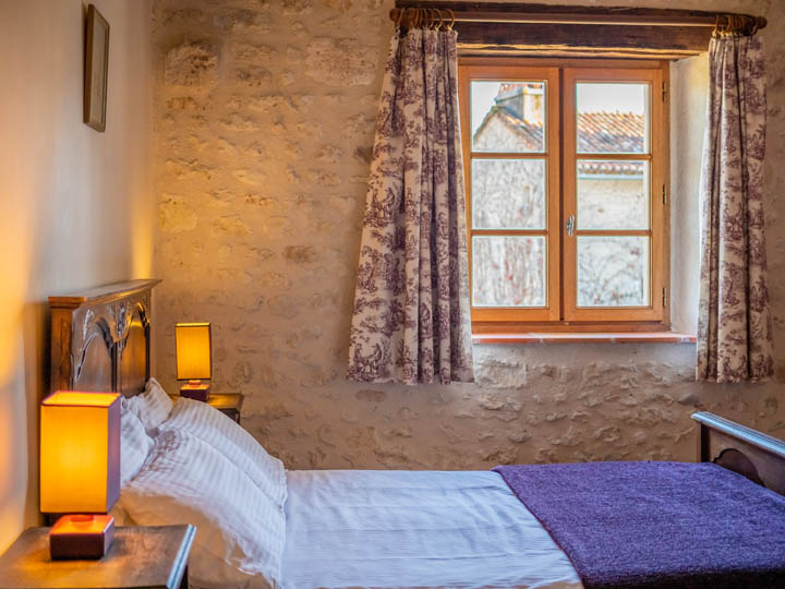 Upstairs master bedroom, family friendly cottage in Charente, South west France