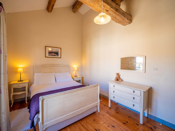 Bedroom of Gite in Charente, South west France